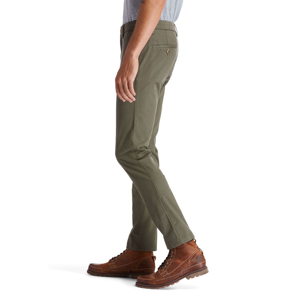 Pantaloni Timberland Barbati Masline Verzi - Sargent Lake Slim Stretch Chino - Romania - JHBALN256